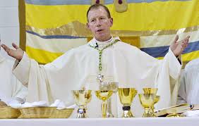 Bishop Grdon ceelbrates Mass in Yukon